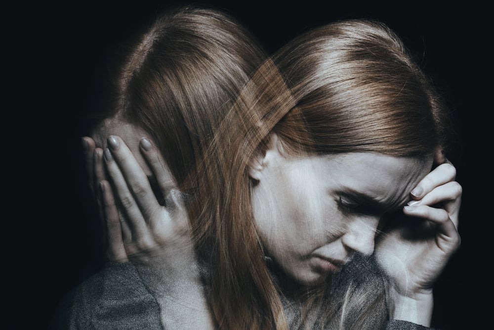 a woman suffering from childhood trauma