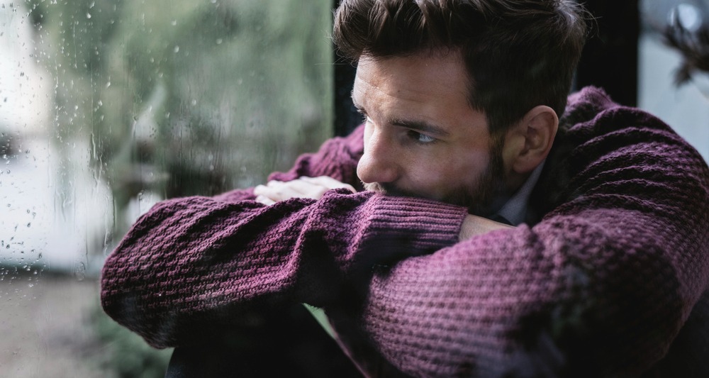 a man trying to manage his seasonal affective disorder