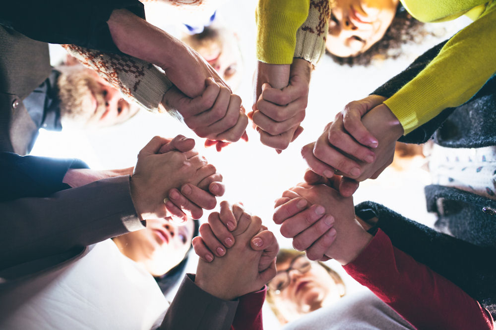 group supporting each other through depression caused by bullying