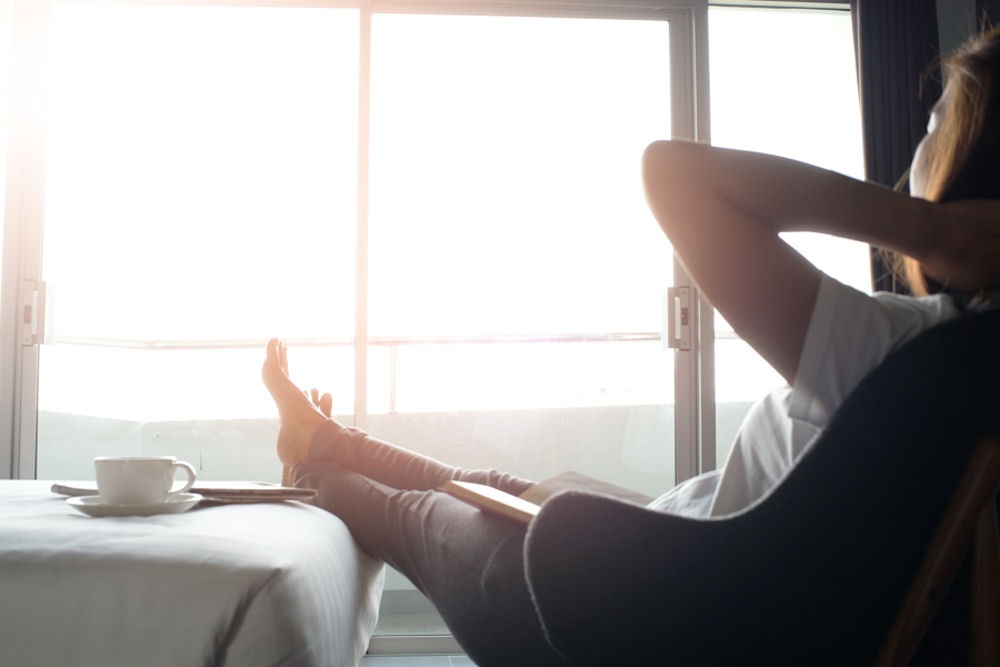 self-awareness-in-addiction person inside relaxing