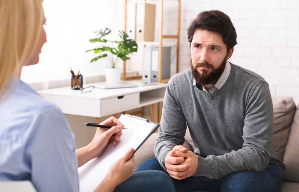 cocaine-addiction-treatment-program man in treatment for cocaine addiction