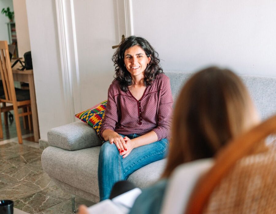 patient discussing insurance options for luxury rehab treatment